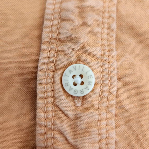 Margaritaville Shirt Mens Large Peach Long Rollable Slee… - Picture 9 of 16